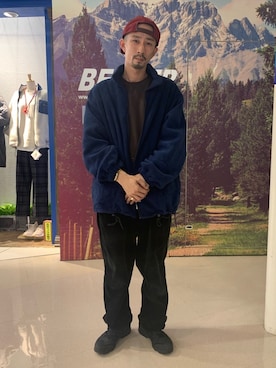 「アイテム（ブルゾン）」を使った、Junpei  Fukadaさん（メンズ・170cm・30代）の秋コーディネート