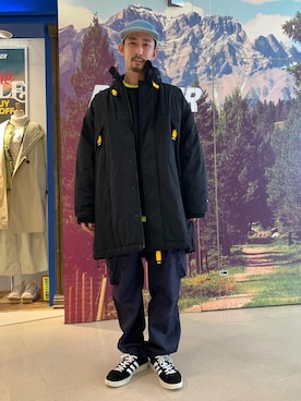 「アイテム（ブルゾン）」を使った、Junpei  Fukadaさん（メンズ・170cm・30代）の冬コーディネート