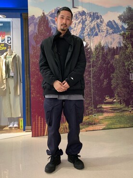 「アイテム（ブルゾン）」を使った、Junpei  Fukadaさん（メンズ・170cm・30代）の冬コーディネート