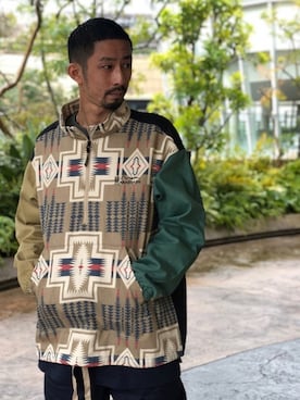 「アイテム（ブルゾン）」を使った、Junpei  Fukadaさん（メンズ・170cm・30代）の冬コーディネート