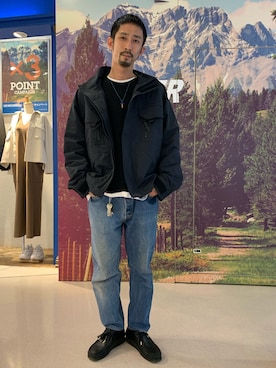 「アイテム（ブルゾン）」を使った、Junpei  Fukadaさん（メンズ・170cm・30代）の春コーディネート