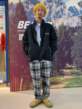 「アイテム（ブルゾン）」を使った、Junpei  Fukadaさん（メンズ・170cm・30代）の春コーディネート
