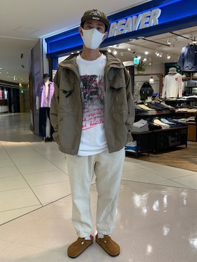 「アイテム（ブルゾン）」を使った、Junpei  Fukadaさん（メンズ・170cm・30代）の春コーディネート