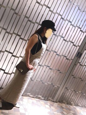「Mila Owen（ミラオーウェン）のアイテム（オールインワン・サロペット）」を使った、S1020さん（レディース・157cm）の夏コーディネート
