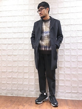 「SHIPS JET BLUE（シップスジェットブルー）のアイテム（ジャケット/アウター）」を使った、横山さん（メンズ・175cm）の秋コーディネート