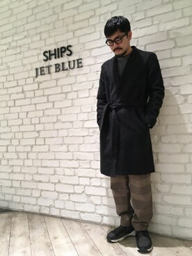 横山さんの（SHIPS JET BLUE | シップスジェットブルー）を使ったコーディネート