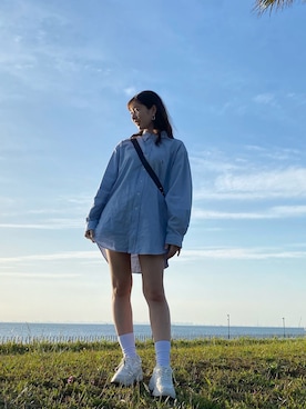 「海外系ファッション」｜「アイテム（その他）」を使った、ややさん（レディース・169cm）の春コーディネート