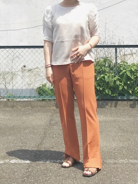 「RETRO GIRL（レトロガール）のアイテム（アンサンブル）」を使った、まるまるこ【低身長 /骨スト/韓国】さん（レディース・151cm）の夏コーディネート