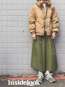 「CLANE（クラネ）のアイテム（カーゴパンツ）」を使った、Chiuさん（レディース・164cm）の春コーディネート