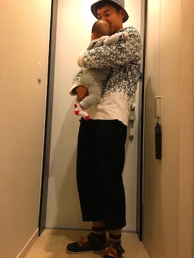 「mercibeaucoup,（メルシーボークー）のアイテム（その他シューズ）」を使った、しんたにさん（メンズ・179cm）の冬コーディネート