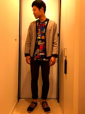 「mercibeaucoup,（メルシーボークー）のアイテム（その他シューズ）」を使った、しんたにさん（メンズ・179cm）の春コーディネート