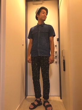 しんたにさん（メンズ・180cm）の夏コーディネート