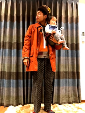「mercibeaucoup,（メルシーボークー）のアイテム（ジャケット/アウター）」を使った、しんたにさん（メンズ・180cm）の冬コーディネート