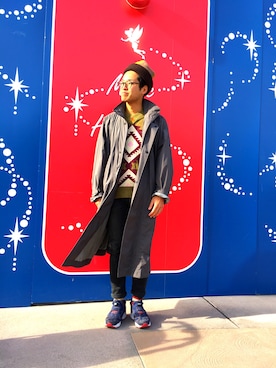 「mercibeaucoup,（メルシーボークー）のアイテム（トップス）」を使った、しんたにさん（メンズ・180cm）の冬コーディネート