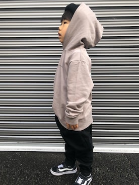 「FREAK'S STORE（フリークスストア）のアイテム」を使った、かわーたさん（キッズ・100cm）の秋コーディネート