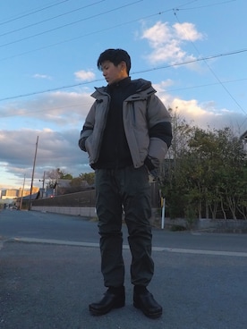 「dansko（ダンスコ）のアイテム（スリッポン）」を使った、UMEさん（メンズ・168cm）の冬コーディネート