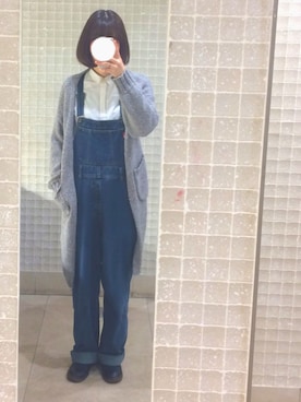 「PAR ICI」｜「アイテム（オールインワン・サロペット）」を使った、夏生まれさん（レディース・166cm）の冬コーディネート