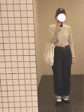 「MARGARET HOWEEL」｜「アイテム（バレエシューズ）」を使った、夏生まれさん（レディース・165cm）の夏コーディネート