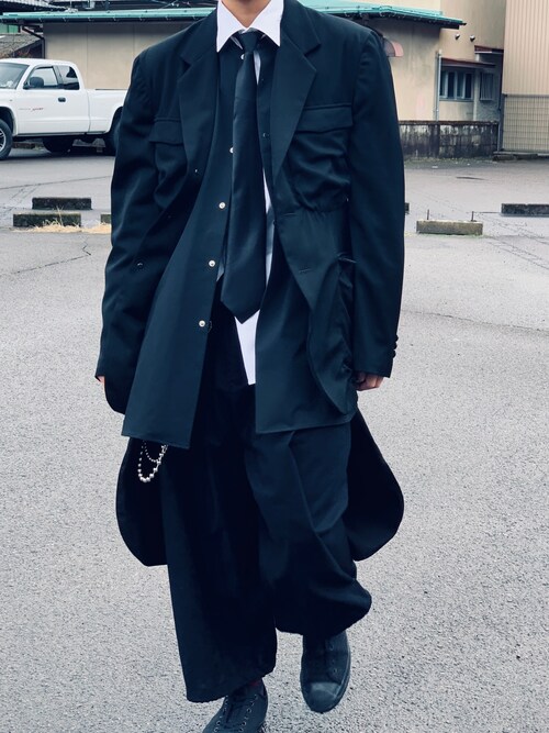 T｜Yohji Yamamoto POUR HOMMEのテーラードジャケットを使ったコーディネート - WEAR