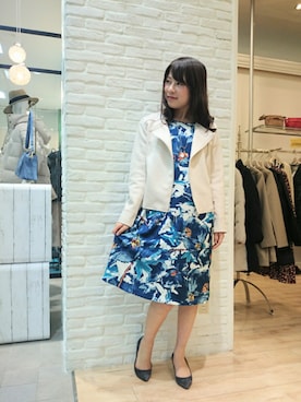 「boujeloud」｜「アイテム（ジャケット/アウター）」を使った、Bou Jeloud博多ゆめタウンさん（レディース・158cm）の冬コーディネート