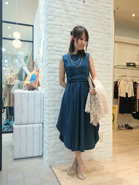 「boujeloud」｜「アイテム（ワンピース/ドレス）」を使った、Bou Jeloud博多ゆめタウンさん（レディース・162cm）の冬コーディネート
