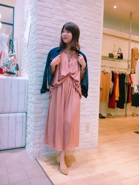 「boujeloud」｜「アイテム（デニムジャケット）」を使った、Bou Jeloud博多ゆめタウンさん（レディース・158cm）の春コーディネート