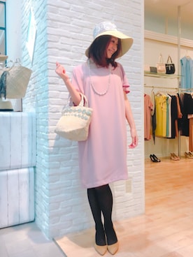 「boujeloud」｜「アイテム（ワンピース/ドレス）」を使った、Bou Jeloud博多ゆめタウンさん（レディース・162cm）の春コーディネート