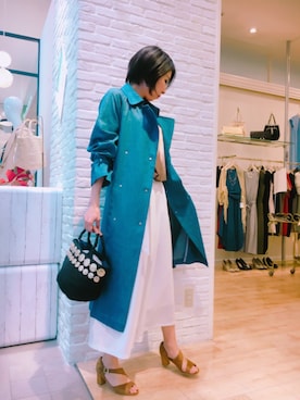「boujeloud」｜「アイテム（ジャケット/アウター）」を使った、Bou Jeloud博多ゆめタウンさん（レディース・166cm）の春コーディネート