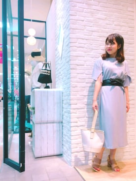 「boujeloud」｜「アイテム（ワンピース/ドレス）」を使った、Bou Jeloud博多ゆめタウンさん（レディース・158cm）の夏コーディネート