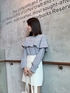 「通勤穿搭」｜「アイテム（その他トップス）」を使った、SUDY冷さん（レディース・160cm）の秋コーディネート
