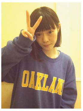 「OLDMICKEY （オールドミッキー）のアイテム」を使った、鈴石 風さん（レディース・153cm）の春コーディネート