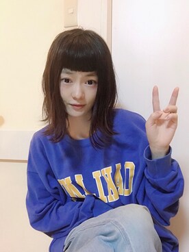 「OLDMICKEY （オールドミッキー）のアイテム」を使った、鈴石 風さん（レディース・156cm）の春コーディネート