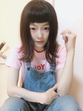 「cepo（セポ）のアイテム（オールインワン・サロペット）」を使った、鈴石 風さん（レディース・156cm）の夏コーディネート