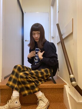 鈴石 風さん（レディース・156cm）の秋コーディネート