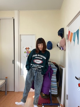 「OLDMICKEY （オールドミッキー）のアイテム」を使った、鈴石 風さん（レディース・156cm）の冬コーディネート