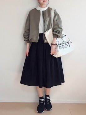 「A part by（アパートバイ）のアイテム（ジャケット/アウター）」を使った、MAYUKOさん（レディース・163cm）の春コーディネート