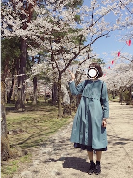 「chambre de charme（シャンブルドゥシャーム）のアイテム（ジャケット/アウター）」を使った、MAYUKOさん（レディース・163cm）の春コーディネート