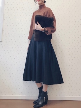 「OLIKA（オリカ）のアイテム」を使った、MAYUKOさん（レディース・163cm）の秋コーディネート