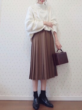 「ESPERANZA（エスペランサ）のアイテム（ローファー）」を使った、MAYUKOさん（レディース・163cm）の秋コーディネート