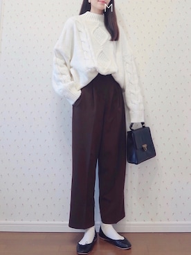 「LBC（エルビーシー）のアイテム」を使った、MAYUKOさん（レディース・163cm）の冬コーディネート
