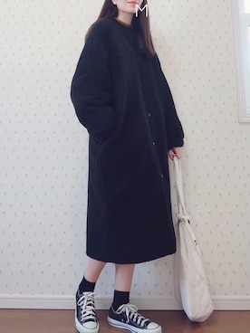 「DHOLIC（ディーホリック）のアイテム（その他アウター）」を使った、MAYUKOさん（レディース・163cm）の冬コーディネート