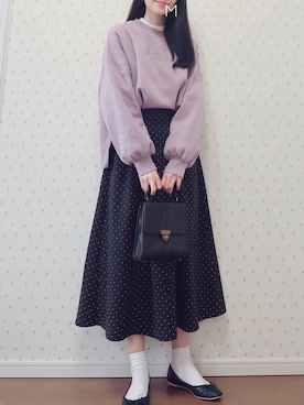 「apres jour（アプレジュール）のアイテム（スウェット）」を使った、MAYUKOさん（レディース・163cm）の冬コーディネート