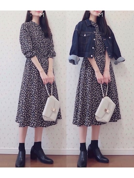 「GLOBAL WORK（グローバルワーク）のアイテム（ワンピース/ドレス）」を使った、MAYUKOさん（レディース・163cm）の春コーディネート