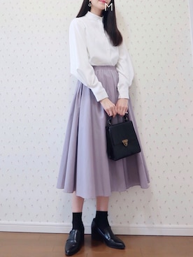 「ESPERANZA（エスペランサ）のアイテム（ローファー）」を使った、MAYUKOさん（レディース・163cm）の春コーディネート