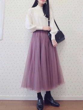 「ESPERANZA（エスペランサ）のアイテム（ローファー）」を使った、MAYUKOさん（レディース・163cm）の春コーディネート