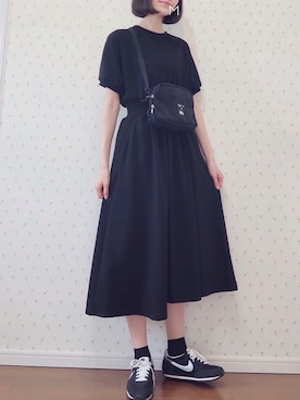 「bach（バッハ）のGY26 SACOCHE BACH サコッシュ（ショルダーバッグ）」を使った、MAYUKOさん（レディース・163cm）の夏コーディネート
