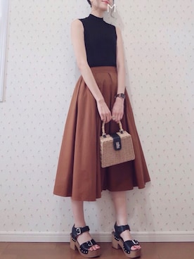 「MERCURYDUO（マーキュリーデュオ）のアイテム（トップス）」を使った、MAYUKOさん（レディース・163cm）の夏コーディネート