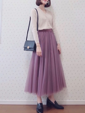 「ESPERANZA（エスペランサ）のアイテム（ローファー）」を使った、MAYUKOさん（レディース・163cm）の秋コーディネート