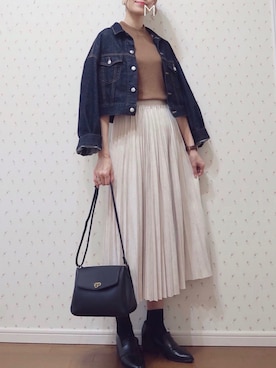 「ESPERANZA（エスペランサ）のアイテム（ローファー）」を使った、MAYUKOさん（レディース・163cm）の秋コーディネート