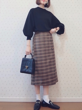 「LBC（エルビーシー）のアイテム」を使った、MAYUKOさん（レディース・163cm）の秋コーディネート